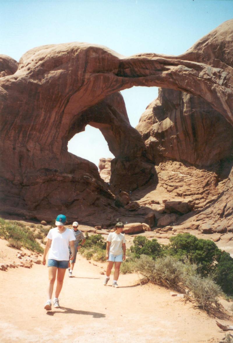 Double Arch in Arches National Park, USA